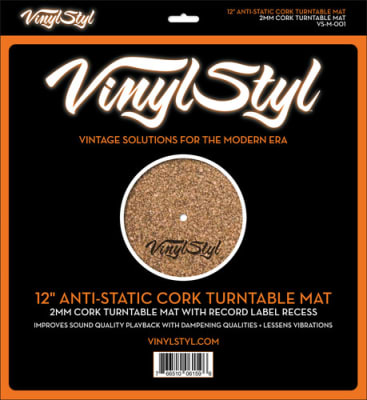 Vinyl Styl - 12 Anti-Static Cork Turntable Mat1