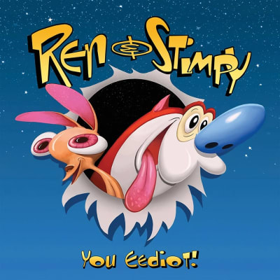 Ren & Stimpy - Ren & Stimpy: You Eediot! (Soundtrack) [LP] (Clear with Red, Blue, White, Bone & Pin1