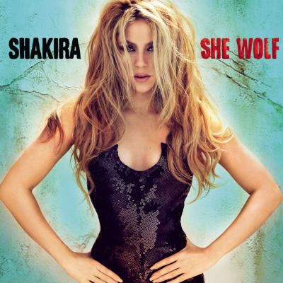 Shakira - She Wolf [2LP] (Translucent Sea Glass Green with Turquoise Marbled Vinyl)1