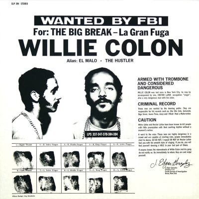 Willie Colon - Wanted By FBI / The Big Break - La Gran Fuga [CD]1