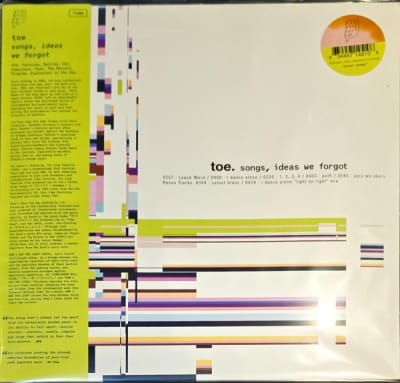 Toe - Songs, Ideas We Forgot [LP] ('Eraser Smudge' Vinyl, OBI, Insert, Download)1