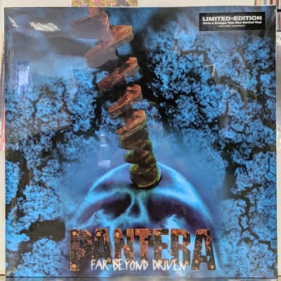 Pantera - Far Beyond Driven [LP] (Marbled White & 'Stronger Than Blue' Vinyl, Limited, Brick & Mortar Exc)1