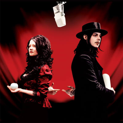 White Stripes, The - Get Behind Me Satan [2LP] (Red with Black Wisps & Clear with Black Wisps Vinyl, HeavyWeight)1
