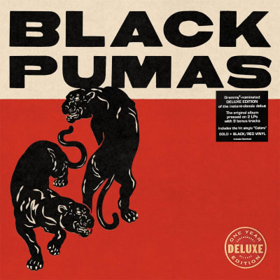 Black Pumas - Black Pumas [2LP] (Gold & Red/Black Marble Vinyl)1