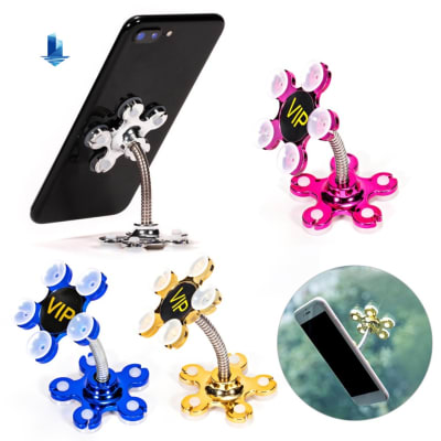 Soporte Celular Doble Cara Ventosas Magica Vip Holders Carro3