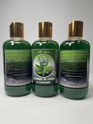 Alcohol Cobra y Cannabis Dorada 250ML