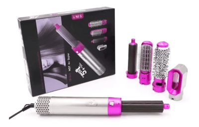 Cepillo Alisador Secador 5 En 1 Pelo Rizador 1000w Electrico1
