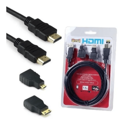 Cable Hdmi Mas Adaptadores Micro Hdmi Y Mini Hdmi1