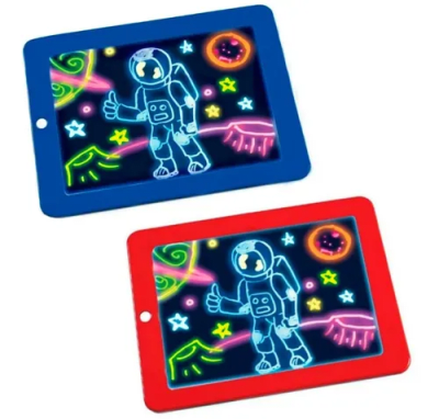 Tablero De Escritura Led Pizarra Magica Dibujo Mágico 3d3