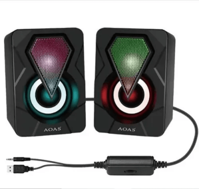 Parlantes Gamer Rgb Pc Aoas