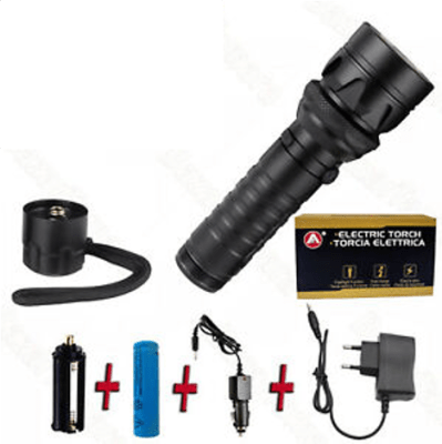 Linterna LED Recargable 8800 mAh De LED COB + XML T6 Zoom Con Cargador y Batería1