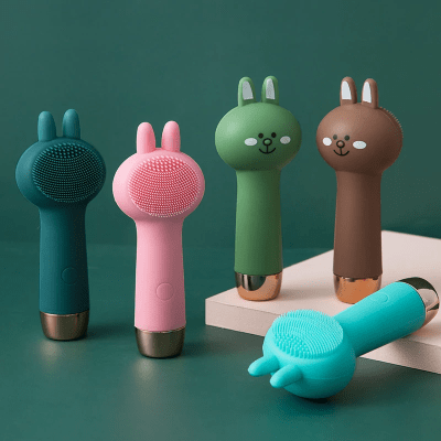 Cepillo Limpiador Facial Eléctrico Conejo