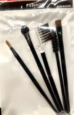 Juego de brochas de maquillaje, 5 unids/lote, para base de ojos, delineador de ojos, pestañas, labios, herramienta cosmética