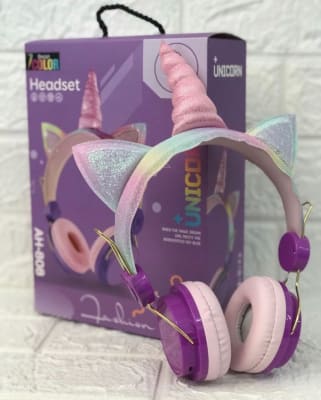 Audífono Bluetooth Unicornio Arcoíris2