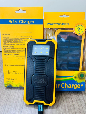 Cargador Solar con Linterna 10000 mAh