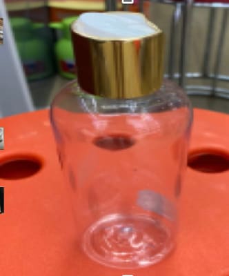 Envase Plastico + Tapa Dorada