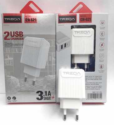 Cabezal Treqa Carga Rapida 2 USB 3.1A