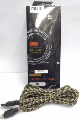 Cable IPhone de 3 Metros MUJU1