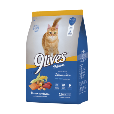 9 Lives Cat Adulto Salmon & Atun