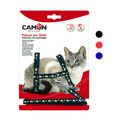 Arnes Con Correa Para Gatos Camon1