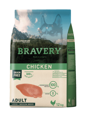 Bravery Dog Chicken Adulto Medium - Large