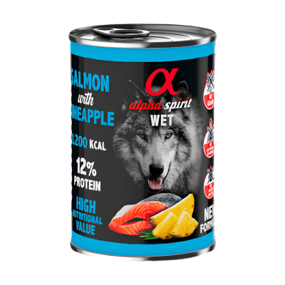 Lata Alpha Dog Salmon/Piña