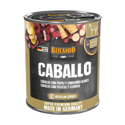 Lata Belcando Caballo
