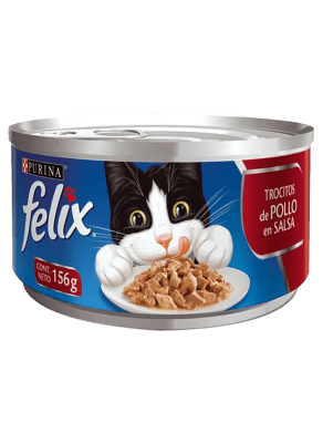 Lata Felix Trocitos De Pollo En Salsa