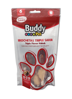 Snack Buddy Pet Brochetas Triple Sabor