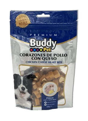 Snack Buddy Pet Corazones de Pollo c/n Queso1