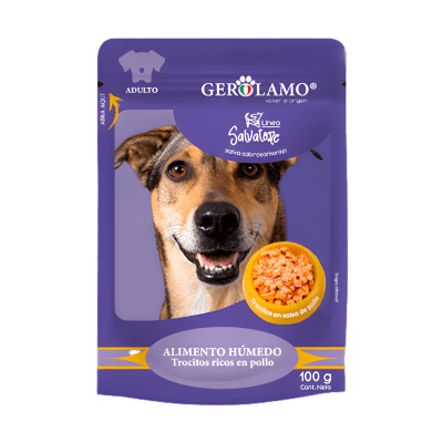 Salvatore Pouch Perro Adulto Pollo1
