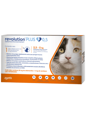 Pipeta Gato Revolution Plus 2.5 a 5kg