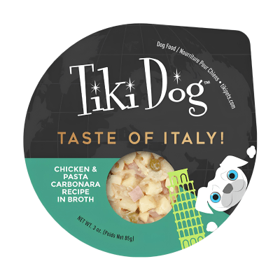 Tiki Dog Taste Of Italy Chicken Pasta Carbonara1