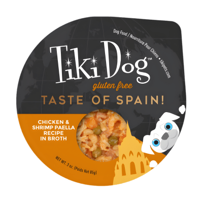 TIKI DOG TASTE OF SPAIN CHICKEN PAELLA