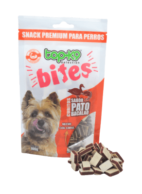 snack top k9 cubitos pato/bacalao