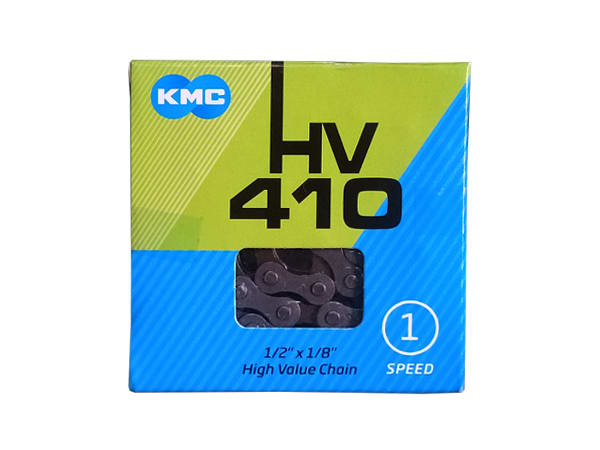 SHIMANO KMC 410N-CL Master Link Per Catena Singola 1/2 X 1/8, 3 Pezzi, Colore Nero