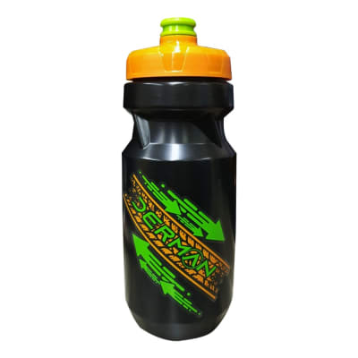 BOTELLA DE HIDRATACION DERMAN NEGRO NARANJO 630ML