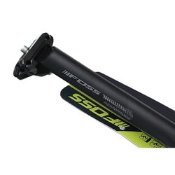 Tubo Asiento FOSS 31,6x400mm con Microajuste Black