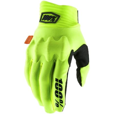 GUANTES 100% COGNITO D30 YELLOW/BLACK FLUOR