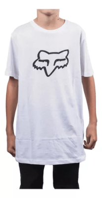 Polera Lifestyle Niño Legacy Head Blanco Fox1