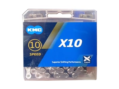 Cadena KMC X10 1/2X 1/128X116 10 Vel. Silver/Grey