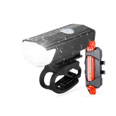 Set De Luces Para Bicicleta Delantera Y Trasera USB Recargable