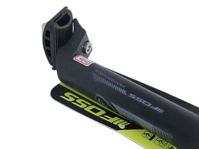 Tubo Asiento FOSS Aluminio 30.9x400mm Black-Silver..