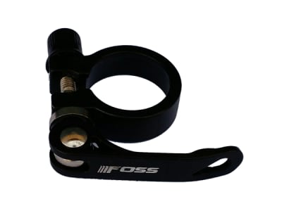 Abrazadera FOSS Aluminio 31.8 Negra Con Bloqueo1