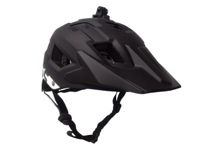 Casco FOSS Enduro Con Soporte Para Cámara Negro / Blanco Talla M/L Con Regulador1