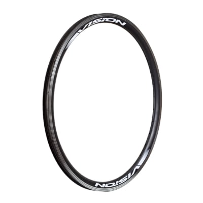 LLANTA 24 VISION ALUMINIO NEGRA  DOBLE PARED 36H1