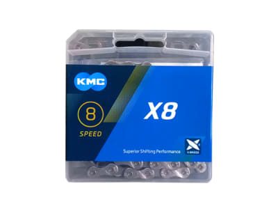 Cadena KMC X8 Silver/Gray, 1/2x3/32 8 Velocidades. Taiwan