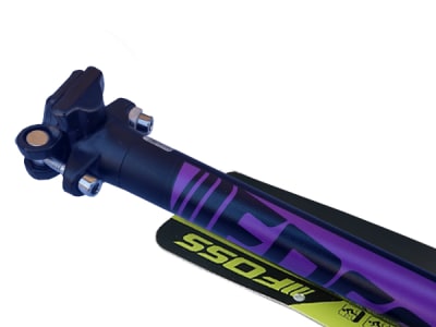 Tubo Asiento FOSS, Aluminio, 27,2 x 400mm, con Microajuste, Black/Purple1