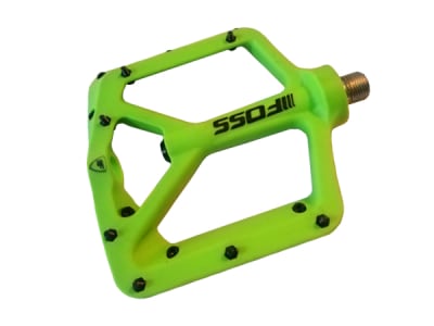 Pedal Foss ATTACK 9/16 Green. / Termoplástico / Rod. Sellados.