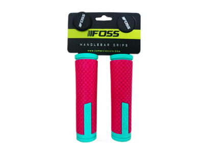 Puños FOSS Kraton Soft 125mm Fuccia-Light Green.